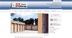 Desktop Screenshot of acesuperstorage.com